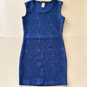 Elegant Blue Sleeveless Dress